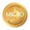 Air quality test and mold inspection certification